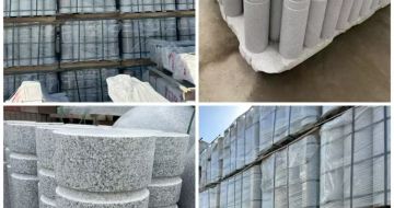 平顶山 芝麻白花岗岩挡车柱、隔离柱多少钱