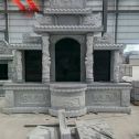 平顶山 芝麻灰高档墓碑，土墓，可定制
