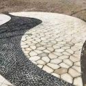 平顶山 黄金麻冰裂缝室外铺装效果完美展示