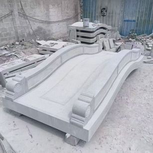 平顶山 芝麻灰花岗岩园林景观 小石桥