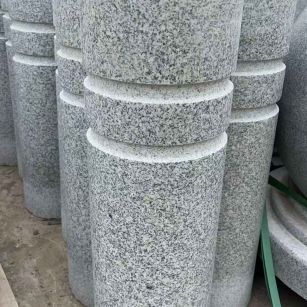 平顶山 芝麻白花岗岩挡车柱、隔离柱多少钱