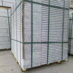 平顶山 芙蓉白3公分厚磨圆边、拉槽，楼梯踏步