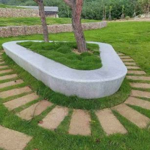 平顶山 芝麻白光面整石坐凳