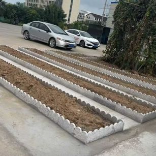 平顶山 花边石、花围石、花园石安装效果