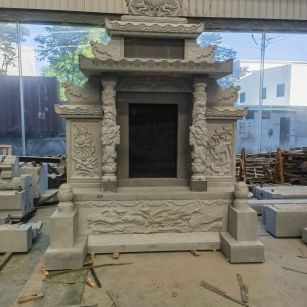 平顶山 芝麻灰高档墓碑、土墓，一套也支持定做