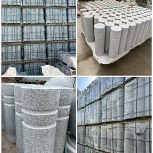 平顶山 芝麻白花岗岩挡车柱、隔离柱多少钱