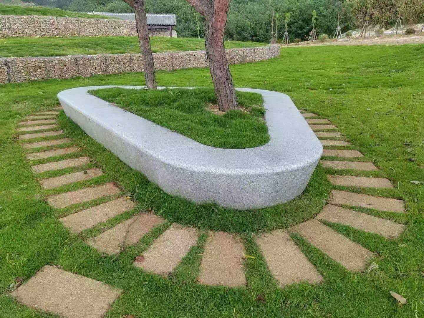 平顶山 芝麻白光面整石坐凳